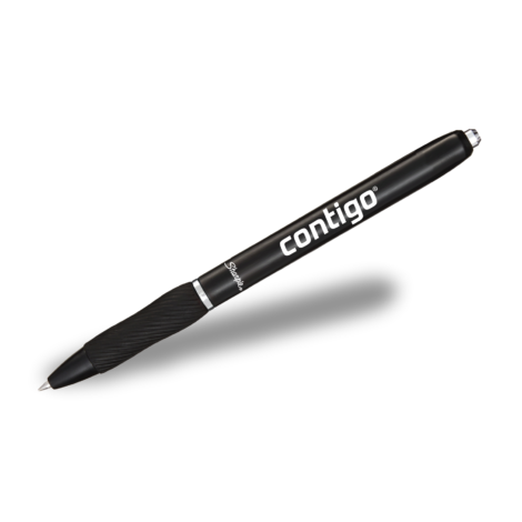 Sharpie S-Gel black with logo