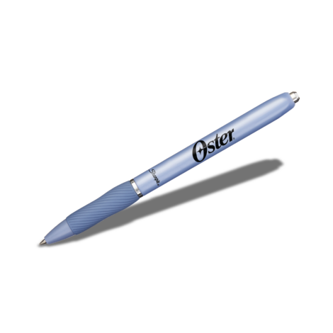 Sharpie S-Gel frosted blue w blk ink with logo
