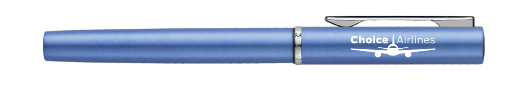 Allure Blue RB-FP cap on with imprint cap logo