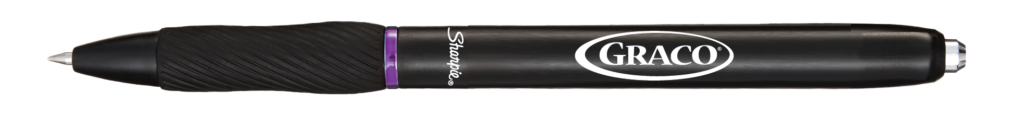 Sharpie S-Gel purple with logo